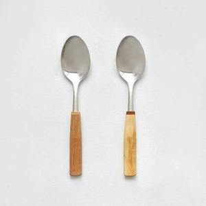 Juego de Cubiertos de Acero Inoxidable con Mango de Madera Premium, Duradero, para el Hogar y Restaurantes - Product Image 2