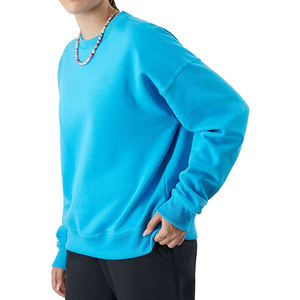 Sweat-shirts d'hiver pour femmes à manches longues en coton respirant avec design appliqué délavé - Product Image 4