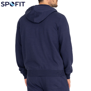 Custom Logo Men's Zipper Hoodie Heavyweight Cotton Fleece Blank Full Zip <b>Up</b> Hoodies Men's New Style Pullover Hoodies for <b>Boys</b> - Product Image 2