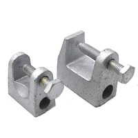 Pince de fixation industrielle réglable en C pour poutre, 10 mm, en acier robuste, capacité de charge 30 kg, revêtement poudré, support de fixation rapide