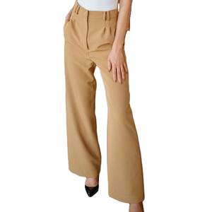 Pantalons de travail pour femmes de haute qualité, pantalons décontractés amples et fins à taille haute, pantalons crayon pour femmes de bureau - Product Image 1