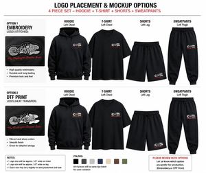 Unisex Winter Matching 4-Piece Fleece <b>Lounge</b> Set Hoodie + T-Shirt + Shorts + Sweatpants Heavyweight 100% Cotton Breathable 330g - Product Image 1