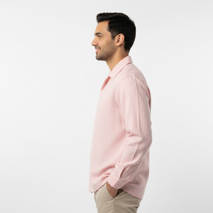 Trending Fashion New Design Cuban Collar <b>Shirts</b> For Men Linen Blended <b>Half</b> Sleeve <b>Shirt</b> Tops Perfect For Casual Fashion Wear - Product Image 4