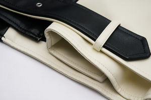 Chaqueta de Motocicleta de Cuero Genuino Bordada para Mujer, Estilo Casual, con Cinturón, para Primavera y Otoño - Product Image 4