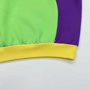 Sudadera con Capucha Premium para Hombre, 100% Algodón, 500gsm, Felpa Francesa, con Bloques de Color, Detalles de Pedrería e Impresión DTG Personalizada - Product Image 2