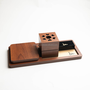 Ensemble de brûleur à bakhoor avec boîte en acrylique, motif floral en nacre, décoration religieuse indienne pour la maison, bois de santal de qualité supérieure - Product Image 2