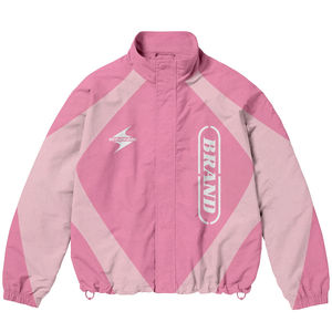 Ensemble deux pièces streetwear pour homme grande taille en coton, veste et short, fabrication OEM, marque privée - Product Image 2