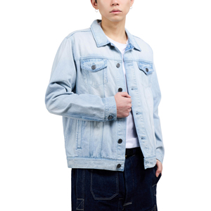 Summer Lightweight Mens Denim Jacket Cotton Fabric Breathable Casual Fashionable Windbreaker Coat For Daily Outdoor Outfit - Product Image 3