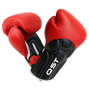 High Quality Boxing Training Gloves Pu Leather MMA Kickboxing Breathable <b>Hook</b> Loop Closure Moisture Wicking Customizable - Product Image 1