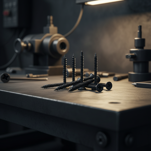 Tornillo para Paneles de Yeso PDC Modelo 9 de 9 Pulgadas, Clase 8.8, Acero al Carbono/Acero Inoxidable, Recubrimiento de Fosfato Negro/Gris, Punta de Perforación con Rosca Estándar - Product Image 1