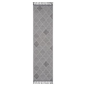 LOOM and LUXE 2X8 ชุดพรมปูพื้นในร่ม/กลางแจ้งสีขาว/เทา - Product Image 2