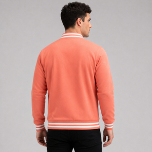 Canvas Varsity <b>Jacket</b> with Premium Comfort Breathable <b>Winter</b> Outerwear-Classic Sporty Styling & Effortless Fashion - Product Image 3