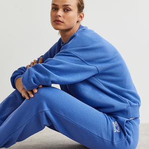 Ensemble de survêtement unisexe respirant coupe ample personnalisé pour l'été : sweat à capuche zippé et pantalon de jogging pour le sport et le streetwear - Product Image 3