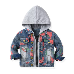 Vêtements d'extérieur pour enfants de 0 à 10 ans, bébés, tout-petits, petits garçons, manteaux en jean, veste en jean pour garçons - Product Image 4