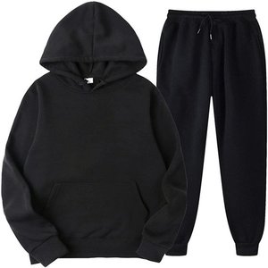 Tracksuits Men Sweatshirt Hoodie+<b>Pants</b> Casual Men's Track Suit Sportswear Fitness Solid Color Fashion Slim Fit Set Hoodie Hoody - Product Image 1