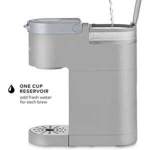 Machine à café à dosettes K-Cup Studio Gray, pour une portion individuelle, capacité de 6 à 12 oz, rangement du cordon pour les petits espaces - Product Image 3