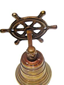 Latón macizo 2 \ "Campana de barco montada en la pared Estilo religioso tradicional Acabado en bronce Campana colgante Marina pulida Artesanía de metal - Product Image 3