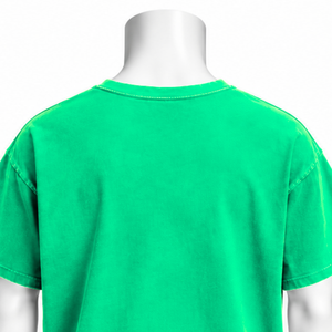 <strong>Lime</strong> <strong>Green</strong> Weathered Pocket Tee Washed Cotton Short Sleeve T <strong>Shirt</strong> Relaxed Loose Fit Chest Pocket Vintage Casual Summer - Product Image 4