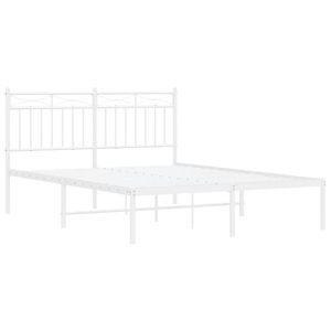 Base de Cama Doble de Acero con Recubrimiento en Polvo Blanco, Categoría de Productos de Camas Metálicas - Product Image 4