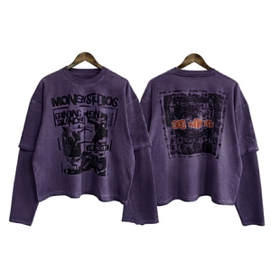 Camiseta Gótica Oversize para Hombre, Negra con Patrón de Calavera Rosa, Cuello Redondo, Manga Corta, Estampada, de Algodón Jersey - Product Image 4