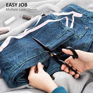Ciseaux de tailleur professionnels en acier inoxydable, lame tranchante, robustes, pour la coupe de tissus, de cuir et de textiles. - Product Image 4