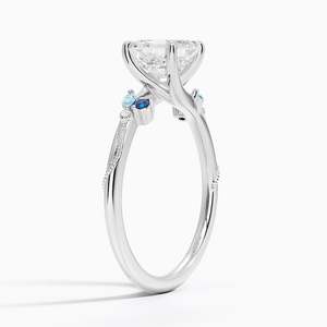 BOJ <b>Ring</b> 0107 Asscher Cut 925 Silver Lab Alexandrite Prong Setting Solitaire <b>Diamond</b> <b>Ring</b> 2ct D Color VVS1 Moissanite GRA - Product Image 2