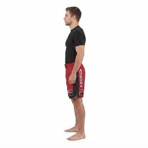 Shorts de combat MMA personnalisés pour hommes en microfibre de polyester, anti-humidité, coupe athlétique, pour entraînement de sports de combat et BJJ - Product Image 3