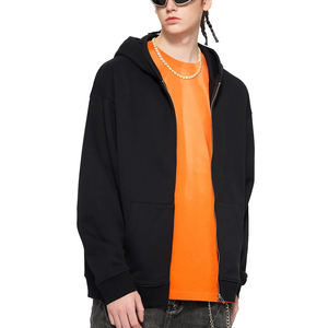 Sweat-shirts décontractés vintage personnalisés pour hommes, 360 g/m², mélange de coton, doublure en molleton français, fermeture éclair, unisexe, logo 3D - Product Image 3