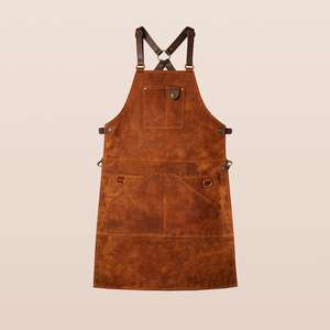 Tablier en cuir extra large, protection intégrale pour les utilisateurs de grande taille, qualité professionnelle, matériau robuste LPN-0244 - Product Image 1