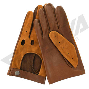Wholesale Manufacture Latest Design Leather Driving <b>Gloves</b> In Solid Driver Safety <b>Gloves</b> With Customized Logo use in party - Product Image 4