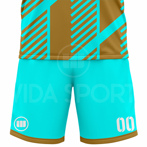 ชุดยูนิฟอร์มฟุตบอลพรีเมียม MOQ ต่ำ ออกแบบเองได้ เสื้อ กางเกงขาสั้น ระบายอากาศได้ดี หมายเลขทีม แห้งเร็ว ผู้ผลิตและจำหน่ายชุดทีม - Product Image 6