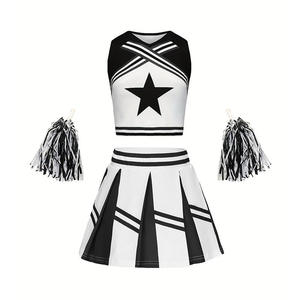 Ensemble d'uniformes de cheerleading personnalisés pour femmes et filles adultes, de haute qualité, en polyester 320g, nouvelle mode, uniformes d'entraînement de cheerleading personnalisés - Product Image 6