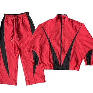 Nylon Nylon Tracksuit Mens Windbreaker Tracksuit for Men Custom Men's Streetwear Nylon Tracksuit Set Windbreaker Suit with Custo - Product Image 4