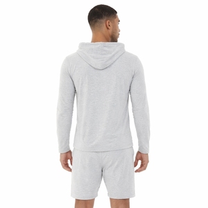Men <b>Lightweight</b> <b>Hoodie</b> & Shorts Set Casual Two Piece Tracksuit Summer Activewear Outfit Custom Drawstring Relax Fit Set For Men - Product Image 2