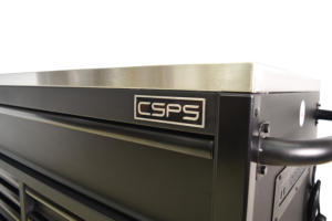 Armoire à outils CSPS 155 cm, 10 tiroirs, glissières à billes verrouillables, acier thermolaqué, serrure à clé OEM, capacité de charge 1814 kg, sur roulettes - Product Image 2