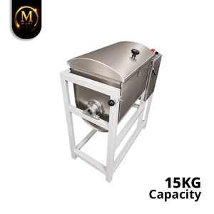Mezcladora Comercial Horizontal de Alta Resistencia, Capacidad de 15 kg, Mezcladora de Cinta de Acero Inoxidable, Motor de 1.5 kW para Polvo y Pasta - Product Image 4