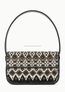 Sacs à main de soirée légers pour femmes indiennes, style bohème, faits à la main, avec perles, sacs de messager, sacs de shopping, sacs de fête - Vente en gros - Product Image 5