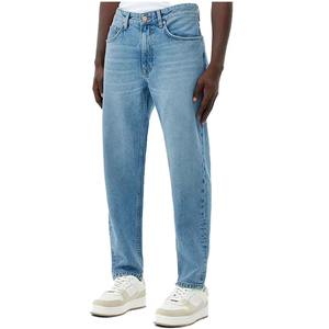 กางเกงยีนส์ทรงสลิมฟิตผู้ชายรุ่นใหม่ล่าสุด โลโก้แบบกำหนดเอง ผู้ผลิตกางเกงยีนส์ผ้าฝ้าย 100% กางเกงยีนส์ลำลองผู้ชายคุณภาพสูง - Product Image 3