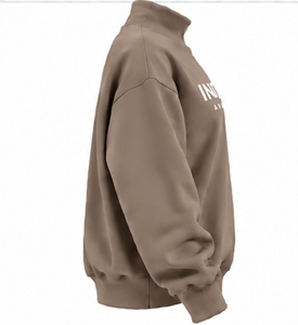 Sweat-shirt à col roulé Index Apparel, coupe ample, unisexe, couleur unie minimaliste, vêtements d'automne - Product Image 3