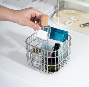 Petit panier à fruits en fer écologique, portable, polyvalent, moderne, bac de rangement pour la maison, la cuisine, la salle à manger, le bar, étagères d'organisation - Product Image 2