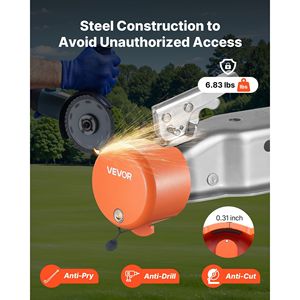 Lucchetto per Gancio di Traino Rinforzato con 4 Chiavi, Sicurezza Rimorchio per Ganci a Sfera da 1-7/8, 2 e 2-5/16 Pollici - Product Image 3