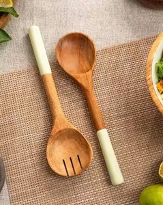 ชุดช้อนส้อมไม้สไตล์ร่วมสมัยสำหรับเสิร์ฟสลัด เหมาะสำหรับตกแต่งโต๊ะอาหารสมัยใหม่ - Product Image 2