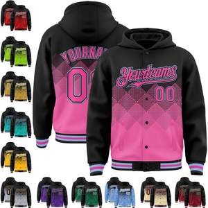 Veste universitaire personnalisée Fanscustom, sweat-shirt de sport personnalisé pour les jeunes garçons, hommes, femmes, veste de baseball Letterman - Product Image 3