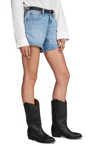 Shorts de Mezclilla Premium para Mujer, Prenda Inferior de Mezclilla de Alta Calidad con Logotipo Personalizado, Servicio OEM, Fabricación con Etiqueta Privada - Product Image 3