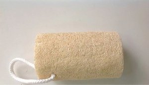 Natural Dried Loofah Bath Sponge Long Shape With Rope For <b>Body</b> <b>Scrubbing</b> Adults Use Plain Style - Product Image 2