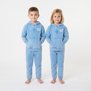 Conjunto Deportivo Infantil al por Mayor con Sudadera de Media Cremallera, Lavado Ácido, Algodón, Estampado Personalizado, Corte Regular, Unisex - Product Image 5