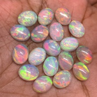 Bonne qualité naturelle éthiopienne multi opale de feu forme ovale pierre précieuse en vrac Welo opale de feu opales de qualité fine pour la fabrication de bijoux