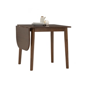 Table à manger extensible en bois massif minimaliste et peu encombrante pour appartements et studios, meubles en bois modernes - Product Image 2