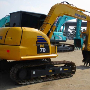 Komatsu PC70 prix bon marché ferme mini-pelle 3,5 tonnes d'origine Japon petite pelleteuse sur chenilles d'occasion - Product Image 2