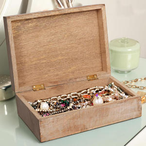 Cofre de Madera Económico para Recuerdos Personales, Recuerdos de Boda, Joyas, Regalos Especiales con Acabado Rústico Hecho a Mano por Aaliyan Impex - Product Image 5